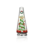 A Puffco glass Wiidz designed for Christmas, featuring a charming south-facing style, perfect for festive occasions and highlighting intricate glasswork.
