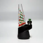 Puffco Glass Wiidz featuring a Christmas theme, installed facing west, showcasing a stylish design.