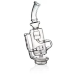 Puffco Peak glass attachment Wiidz barrel oriented east, showcasing a stylish design and functionality for smooth airflow.