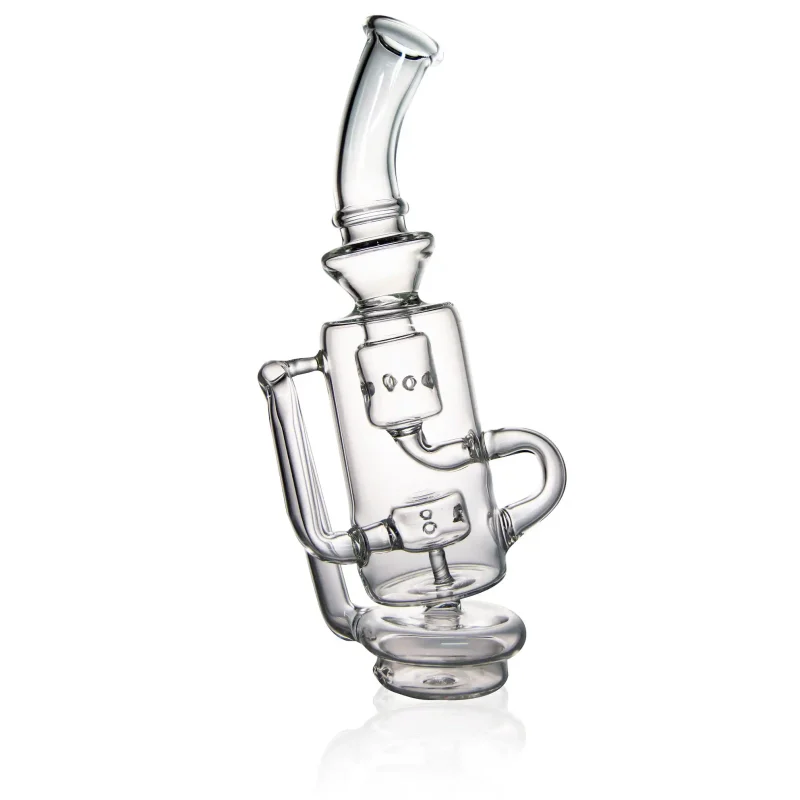 Puffco Peak glass attachment Wiidz barrel oriented east, showcasing a stylish design and functionality for smooth airflow.