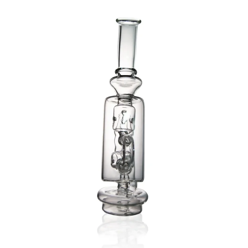 Puffco Peak glass attachment Wiidz barrel positioned facing south, showcasing its unique design and functionality for enhanced concentrate consumption.
