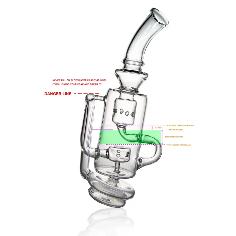 Puffco Peak glass attachment with Wiidz barrel filling instructions illustrated, showcasing the step-by-step process for optimal use and efficiency.