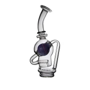 Puffco Peak glass attachment in use at Wiidz Salon, facing east, showcasing premium quality and innovative design for the ultimate dabbing experience.