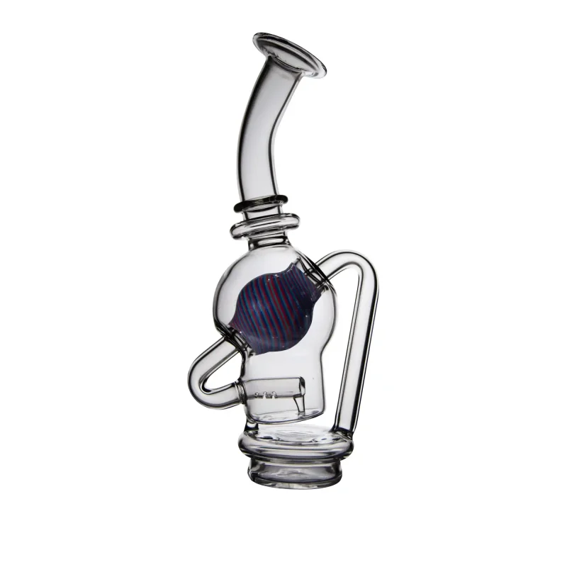Puffco Peak glass attachment in use at Wiidz Salon, facing east, showcasing premium quality and innovative design for the ultimate dabbing experience.