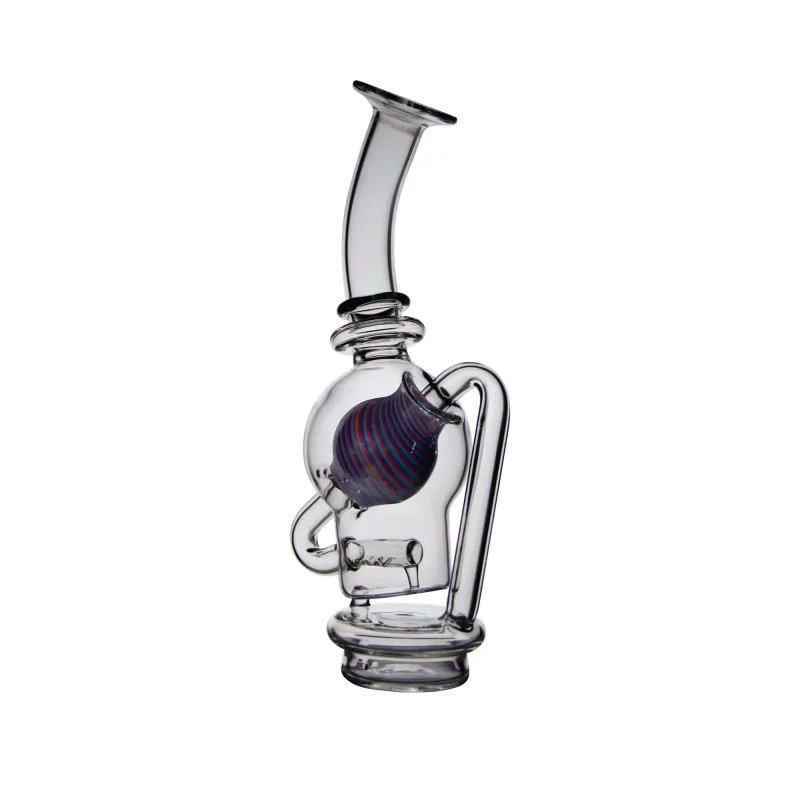 Puffco Peak glass attachment showcasing sleek design, perfect for dabbing enthusiasts, set against a southeastern backdrop, enhancing the stylish experience of using the device.