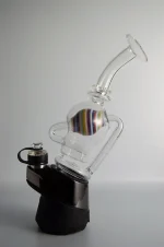 Puffco Peak glass attachment installed at Wiidz Salon, facing east, showcasing its sleek design and functionality.