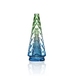 Puffco Peak glass with Wiidz Hawaii design, showcasing a sleek and vibrant aesthetic, illuminated in a south-facing light, perfect for cannabis enthusiasts and collectors.