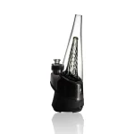 Puffco Peak glass Wiidz original 2.0 in black installed, positioned facing southeast, showcasing its sleek design and functionality for a premium vaping experience.