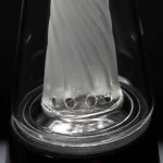 Close-up shot of the original 2.0 glass for Puffco Peak, showcasing its design and quality details, perfect for cannabis enthusiasts.