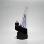 Puffco Peak glass Wiidz Original 2.0 in lavender color, installed and facing east, showcasing its sleek design and vibrant hue for optimal dabbing experience.