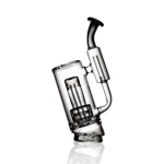 Puffco Peak Pro glass attachment by WIIDZ Badger, showcasing its elegant design and functionality, facing east, perfect for enhancing your dabbing experience.