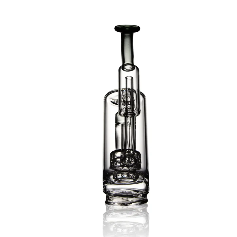 Puffco Peak Pro glass attachment by WIIDZ Badger in a south-facing position, showcasing its sleek design and functionality for optimal vaping experience.