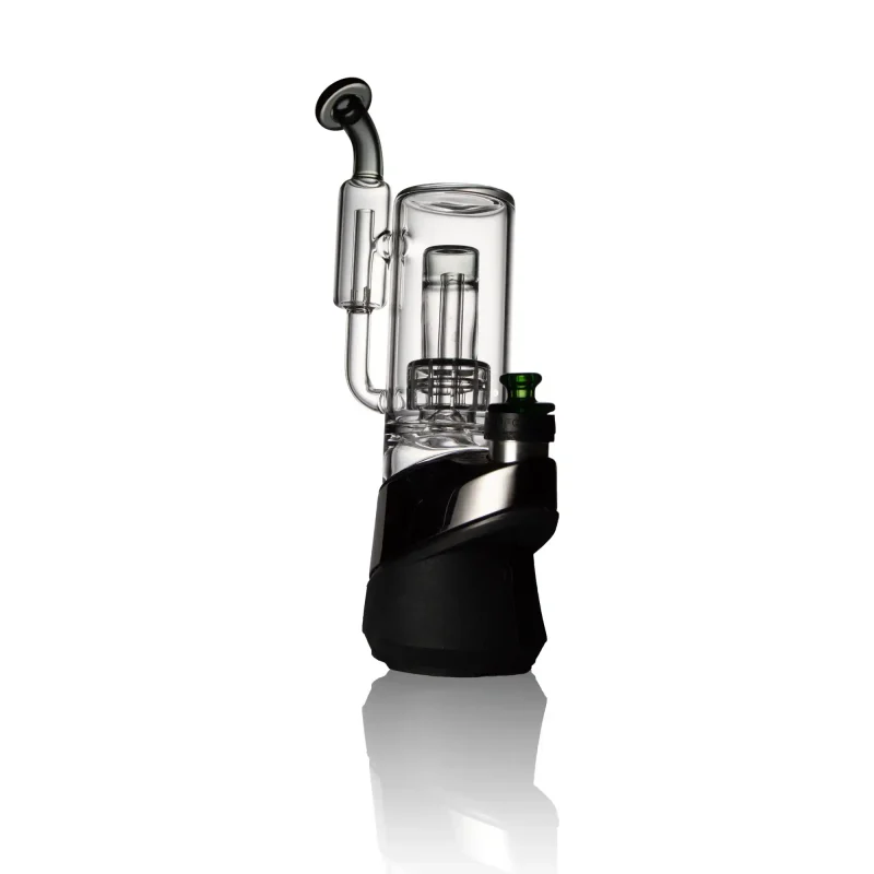 Puffco Peak Pro glass attachment WIIDZ Badger installed in a northwest orientation, showcasing its stylish design and functionality for enhanced vaping experience.