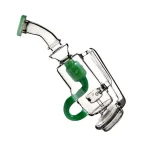 Puffco Peak Pro glass attachment Wiidz DG barrel tilted showcasing unique design and function for enhanced dabbing experience.