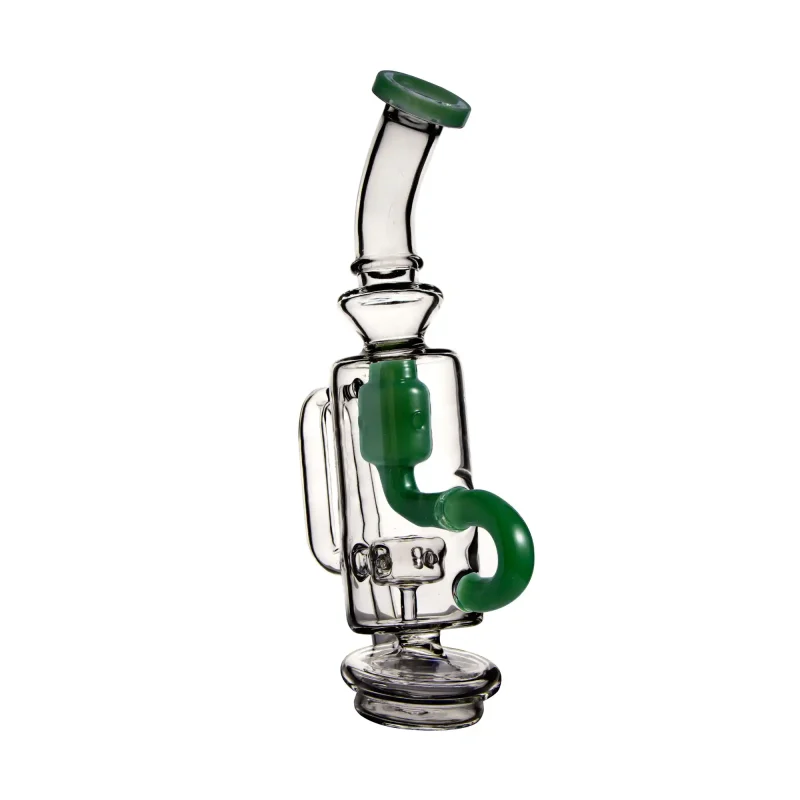 Puffco Peak Pro glass attachment with Wiidz Dgbarrel, positioned southeast, showcasing intricate design and functionality.