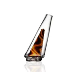 Puffco Peak Pro glass attachment featuring Wiidz Diablo design, showcasing an artistic and functional element for west-facing perspective.