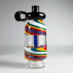 Puffco Peak Pro glass attachment for Wiidz flask, showcasing its sleek design and innovative features, captured from a southeastern angle for optimal viewing.