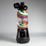 Puffco Peak Pro glass attachment installed on a Wiidz flask, positioned to the south for optimal functionality and style.