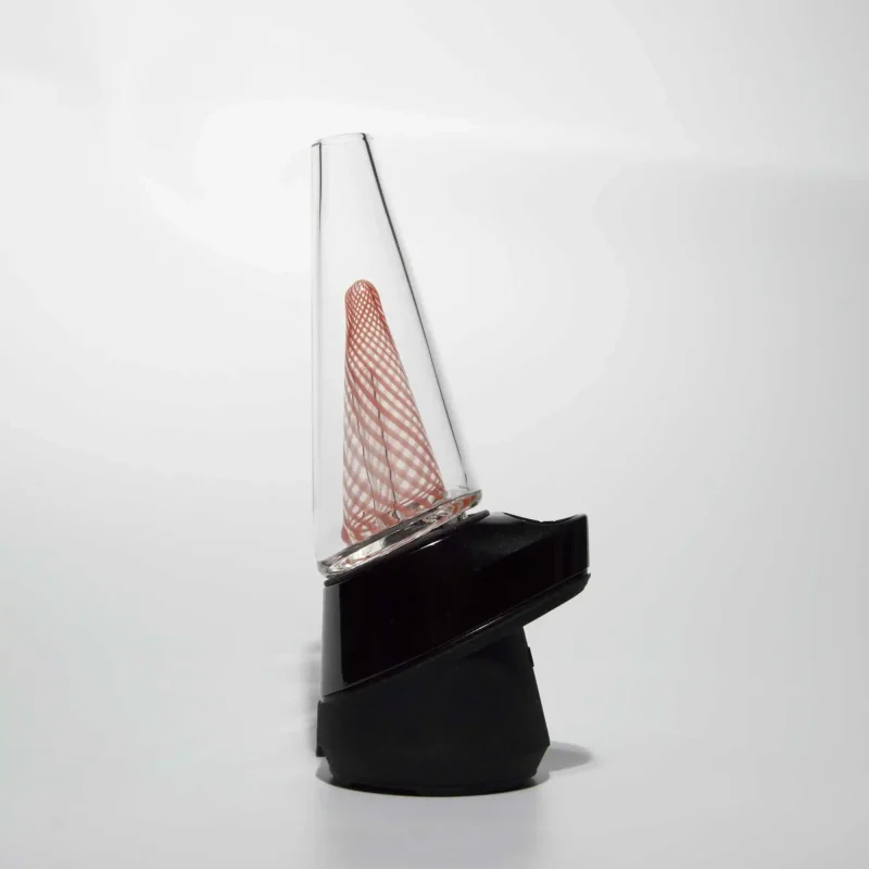 Puffco Peak Pro glass attachment Wiidz Pumpkin installed facing west, showcasing its unique design and functionality for enhanced vaping experience.