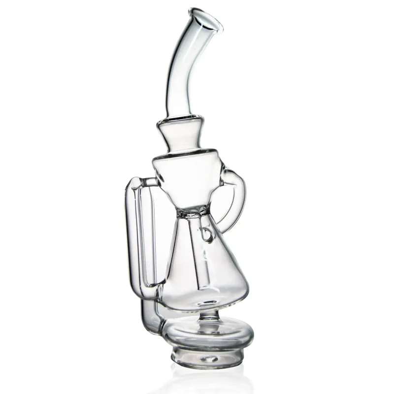 Puffco Peak Pro glass attachment wiidz recycler facing east, showcasing sleek design and functionality for optimal vaping experience.