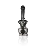 Puffco Peak Pro glass attachment in Wiidz Sherlock Black, elegantly designed and facing south, ideal for enhancing your dabbing experience.