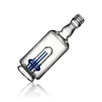 Puffco Peak Pro glass attachment in Wiidz Tipsy Blue, featuring a unique tilted design for enhanced vaping experience.