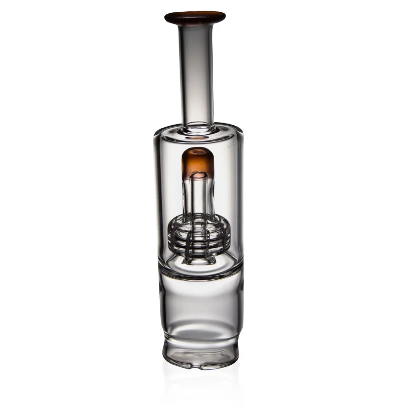 Puffco Peak Pro glass attachment Wiidz Tower view facing north, showcasing its sleek design and functionality, perfect for elevated dabbing experiences.