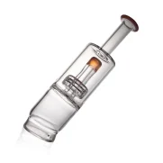 Puffco Peak Pro glass attachment featuring a Wiidz tower in a tilted position, perfect for enhanced concentrate vaping experiences.